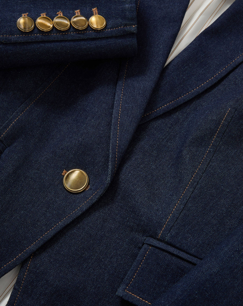 Miller Denim Single-Breasted Dickey Jacket - Image 5