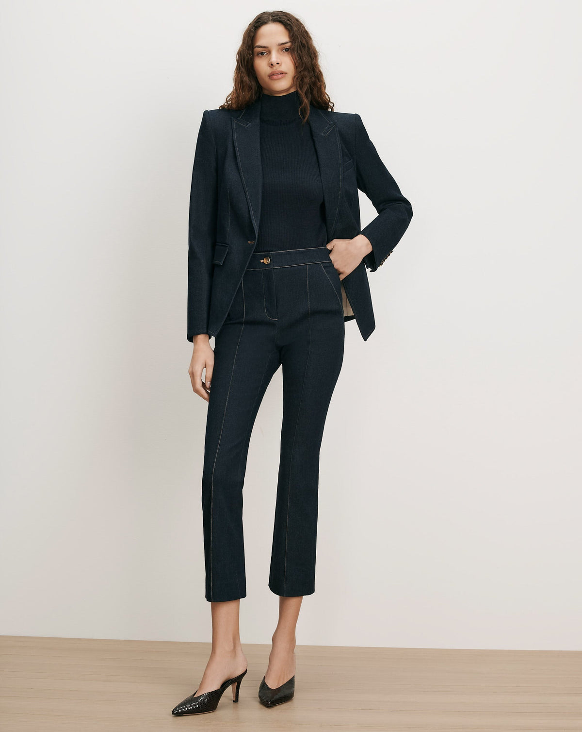 Kimra Denim Kick-Flare Pant - Image 2
