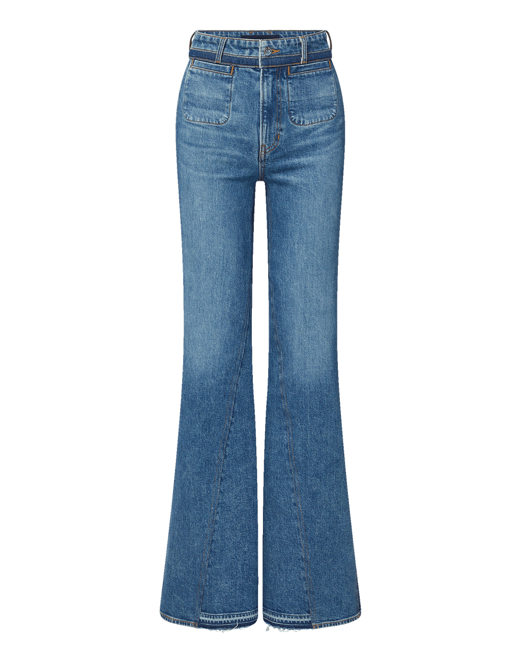 Crosbie Color-Block Slim Wide-Leg Jean - Image 8