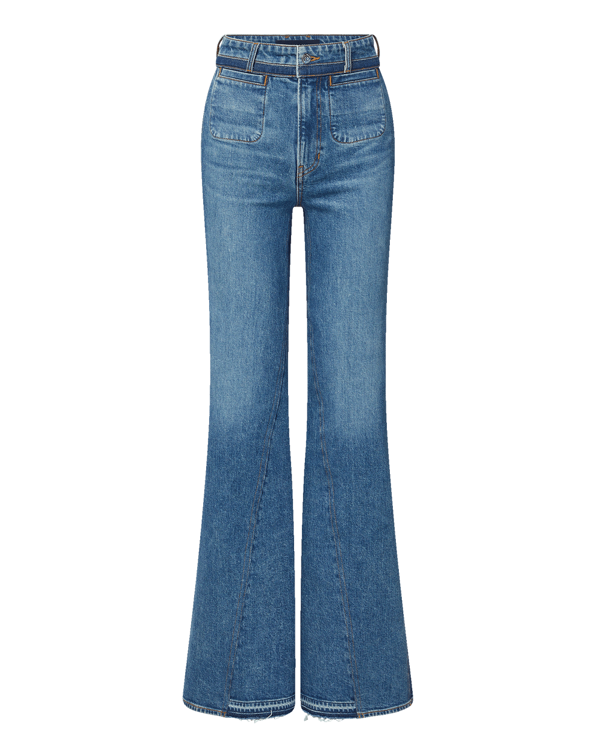 Crosbie Color-Block Slim Wide-Leg Jean - Image 8