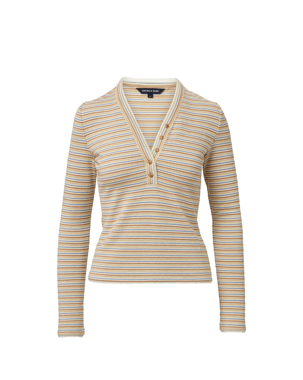 Faelan Striped Henley Shirt - Image 6