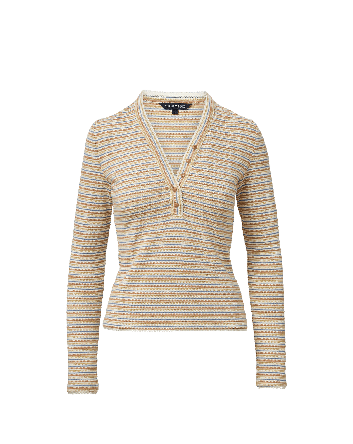 Faelan Striped Henley Shirt - Image 6