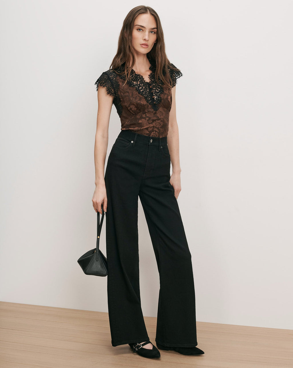 Pascaline Lace-Trimmed Top - Image 3