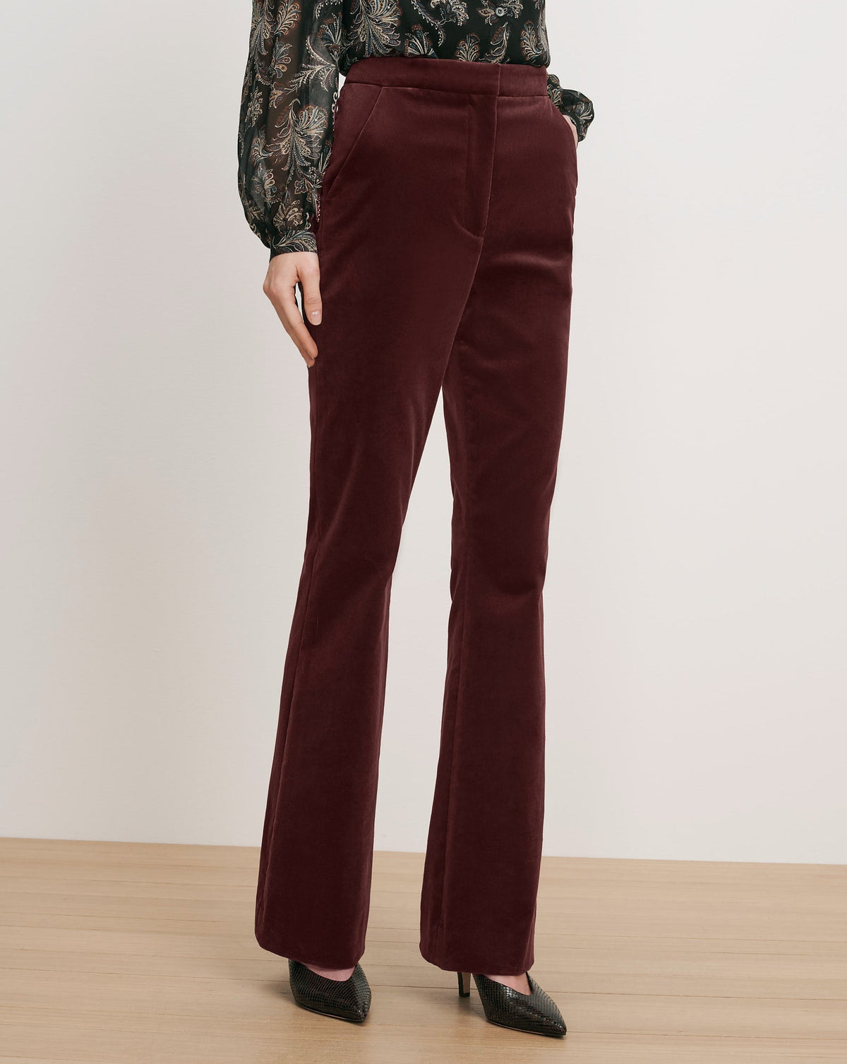Gracie Velvet Flare Pant - Image 3