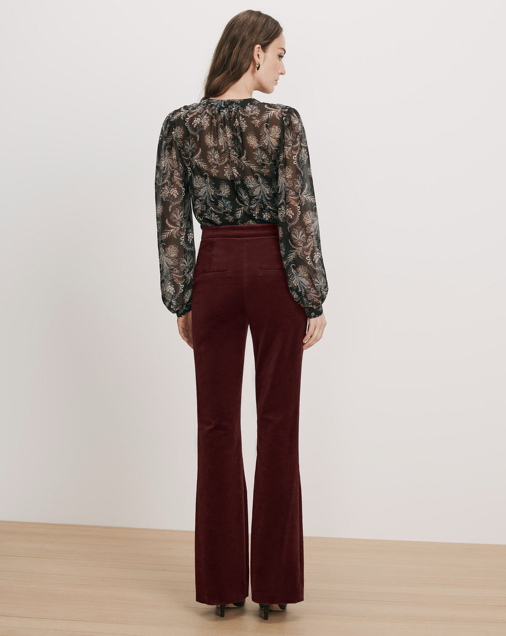 Gracie Velvet Flare Pant - Image 5