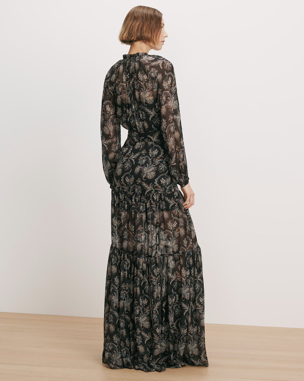 Isra Silk Maxi Dress - Image 4