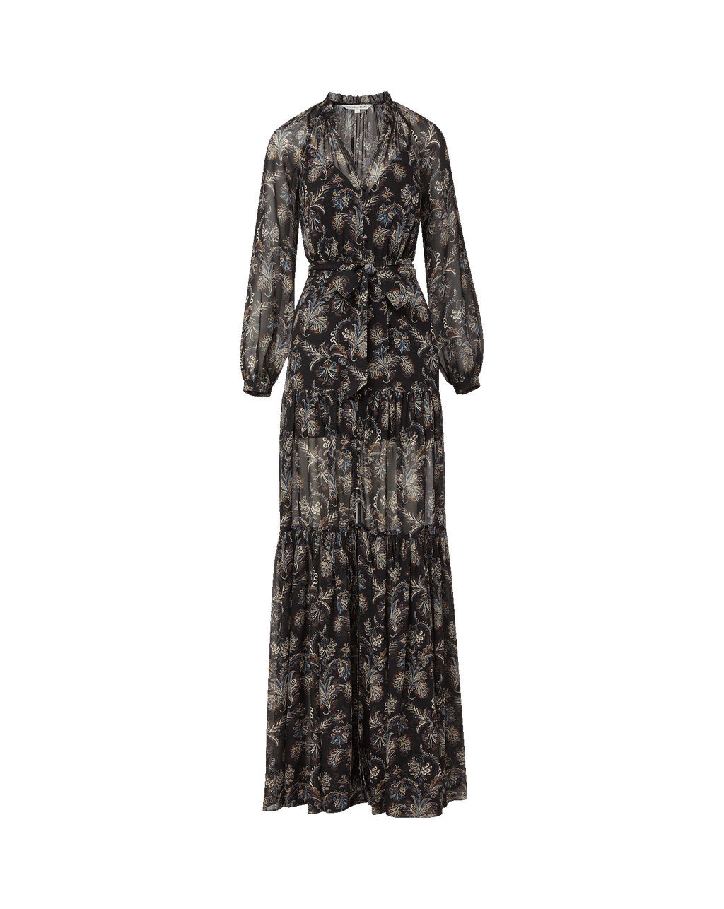 Isra Silk Maxi Dress - Image 5