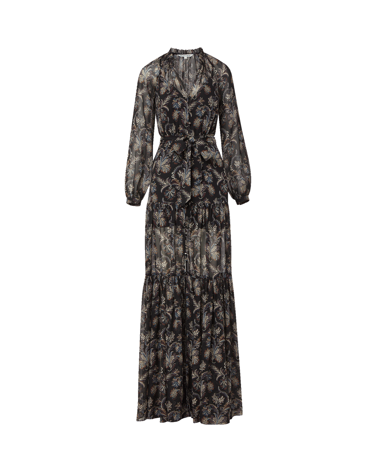 Isra Silk Maxi Dress - Image 5