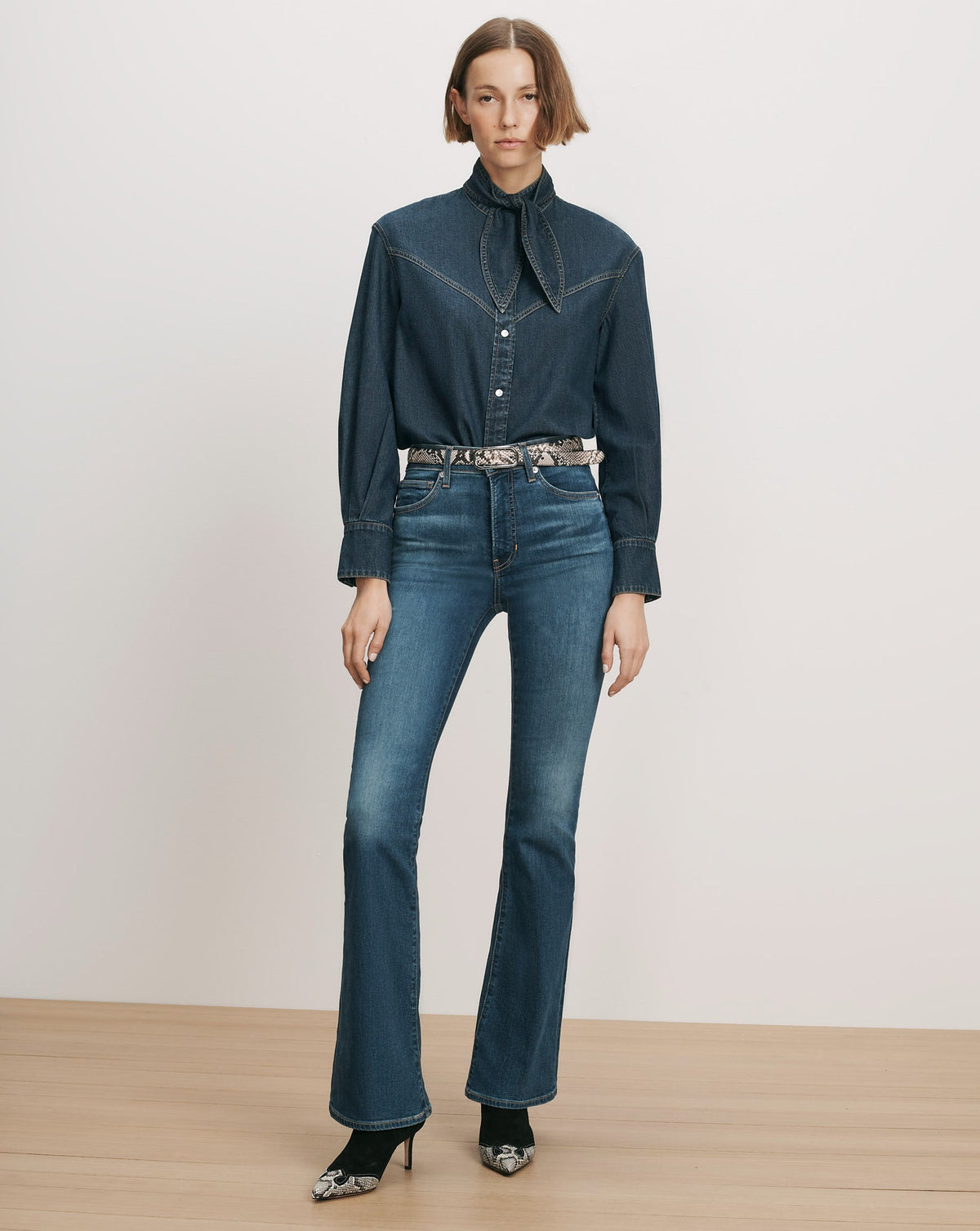 Genetta Chambray Button-Down Shirt - Image 2