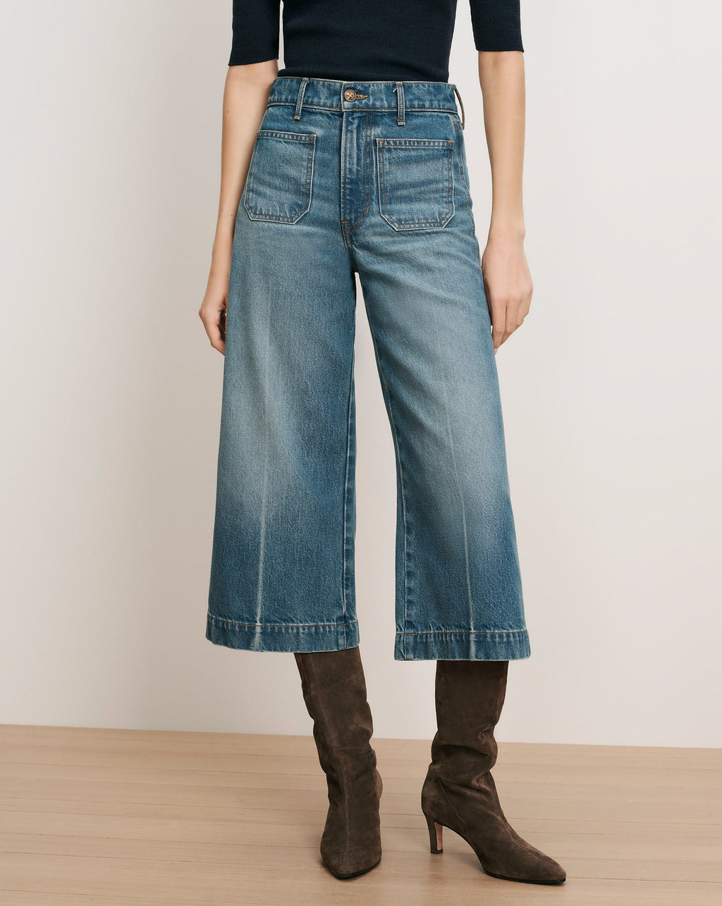 Marlowe Patch-Pocket Culotte - Image 2