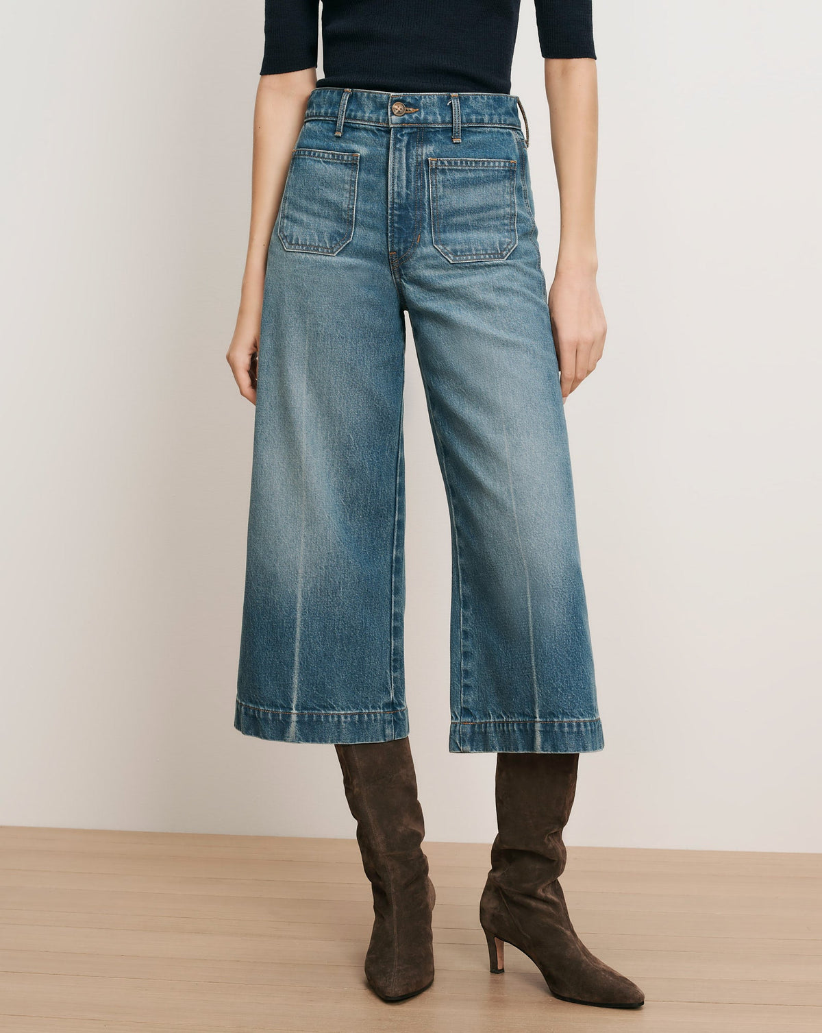 Marlowe Patch-Pocket Culotte - Image 2