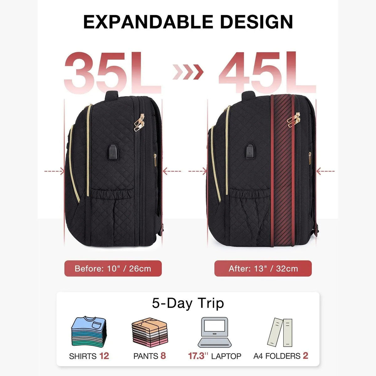 Bonchemin 15.6 inch Laptop Backpacks - Image 55