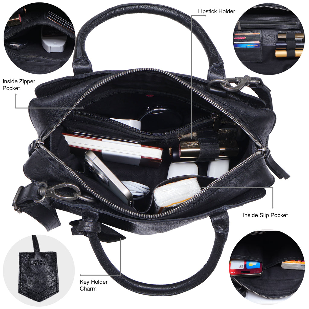 James Leather Crossbody Bag - Image 8