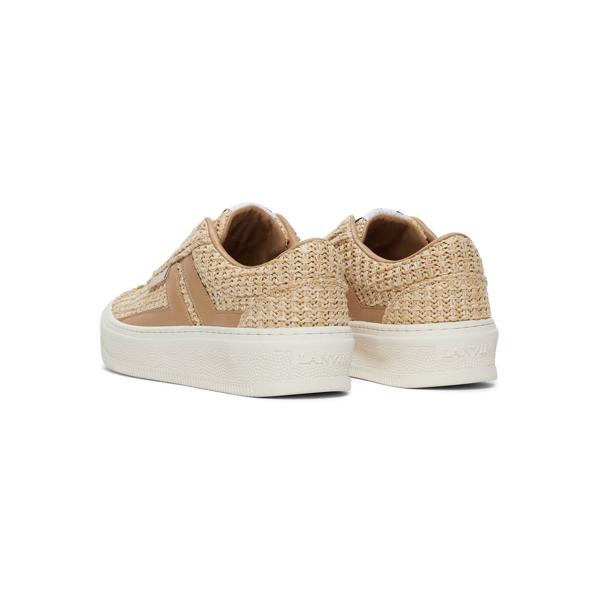 Lanvin Cash Raffia Sneakers (Natural) - Image 4
