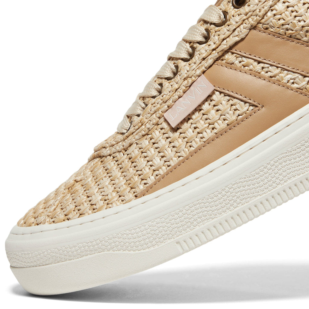 Lanvin Cash Raffia Sneakers (Natural) - Image 6