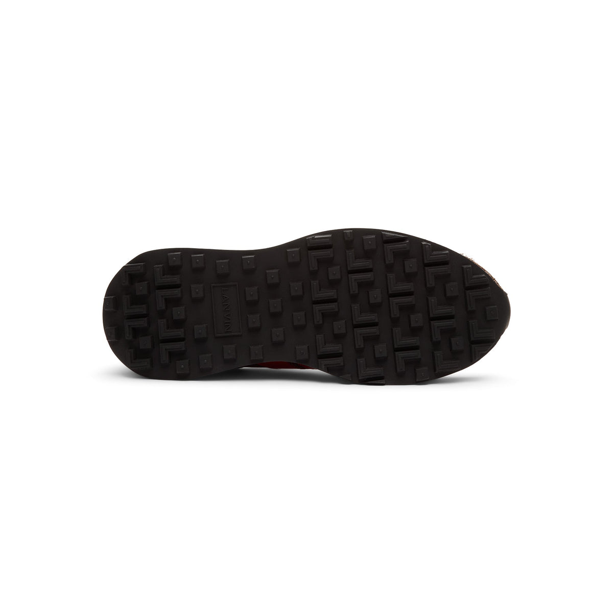 Lanvin Bumpr Mesh Sneakers (Brown/Red) - Image 5