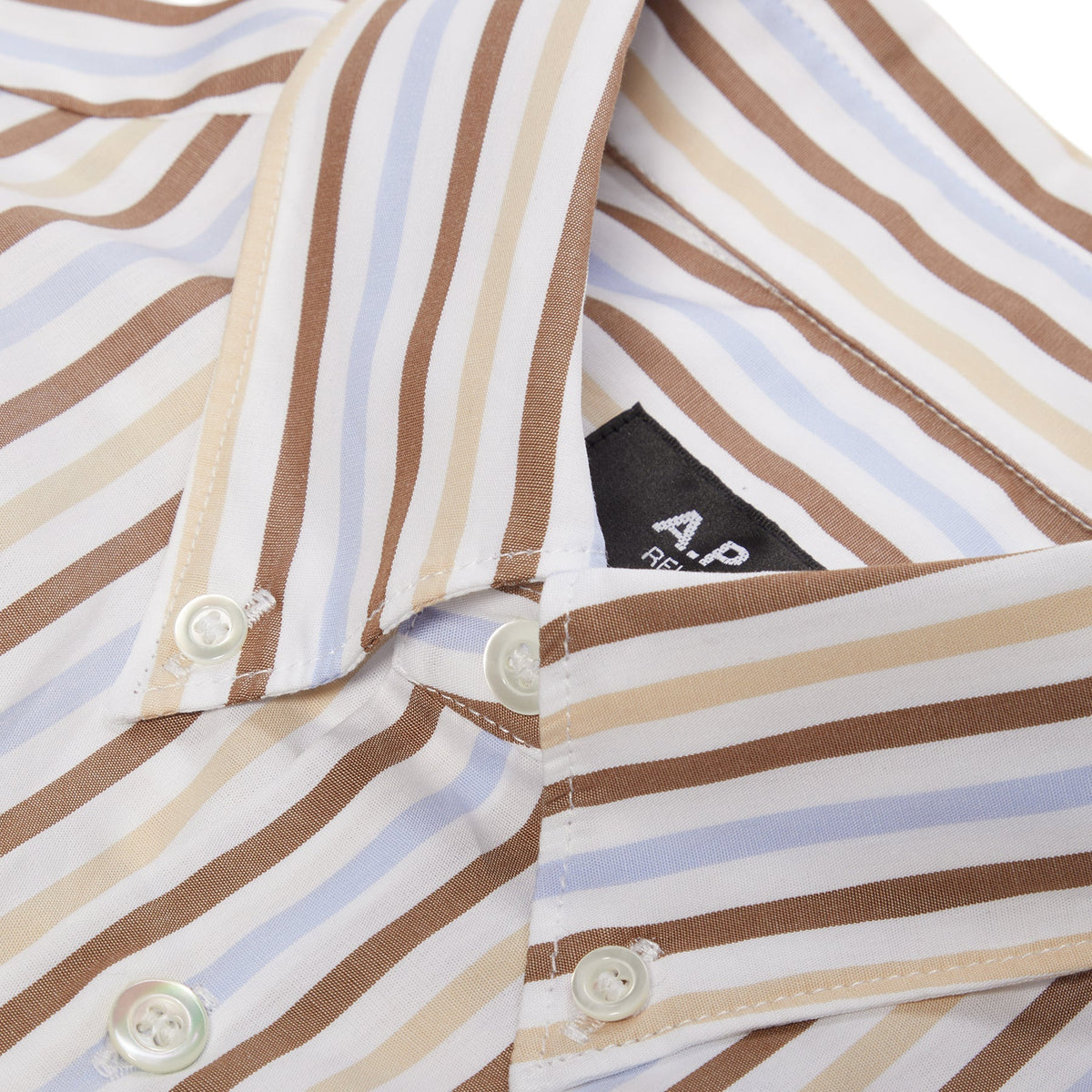 A.P.C. Chemise Mateo Logo (Vanilla) - Image 4