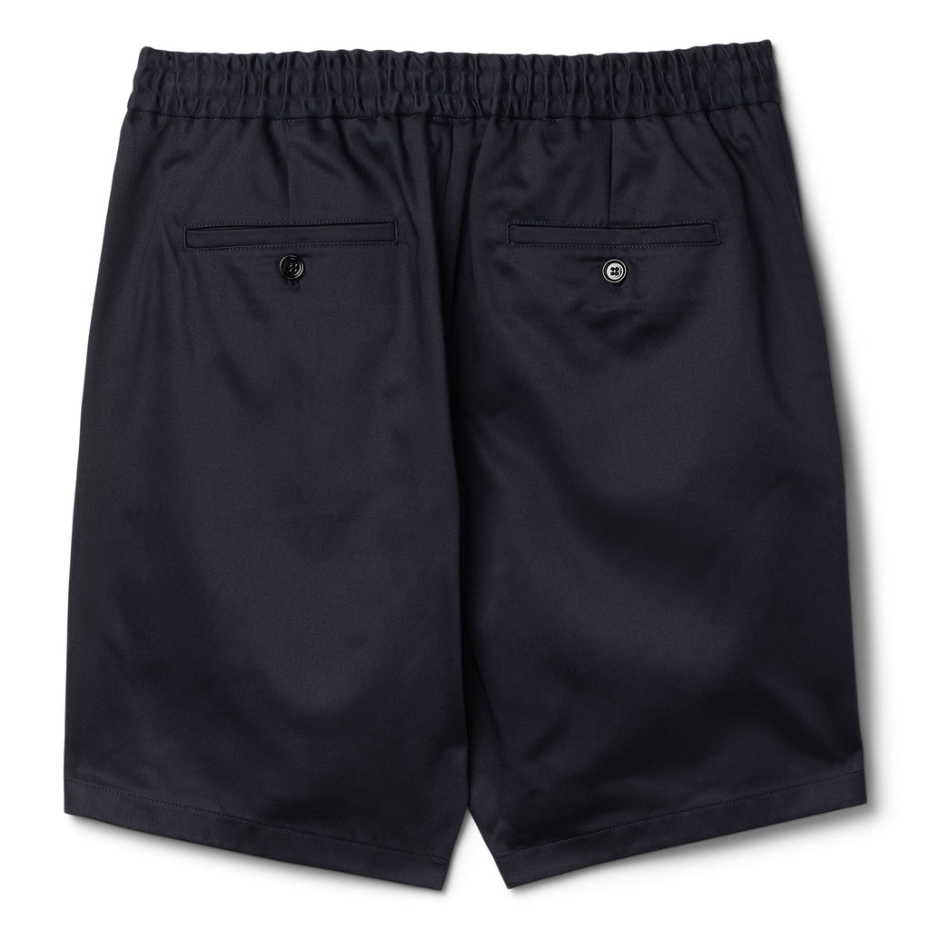 AMI Paris Elasticated Waist Shorts (Navy Blue) - Image 2