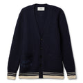 AMI Paris Ribbed Cardigan (Navy blue)