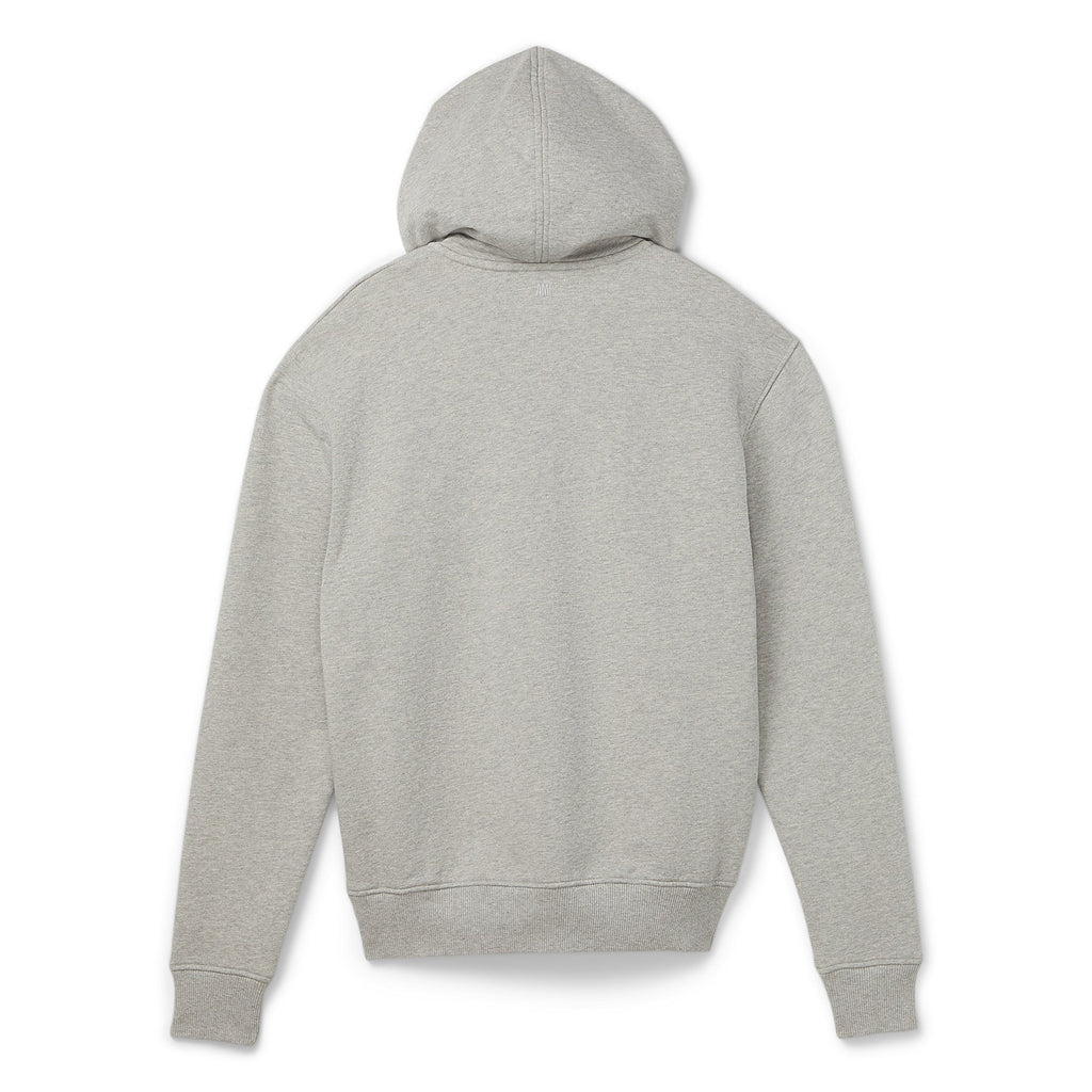AMI Paris ADC Zip Hoodie (Heather Ash Grey) - Image 2