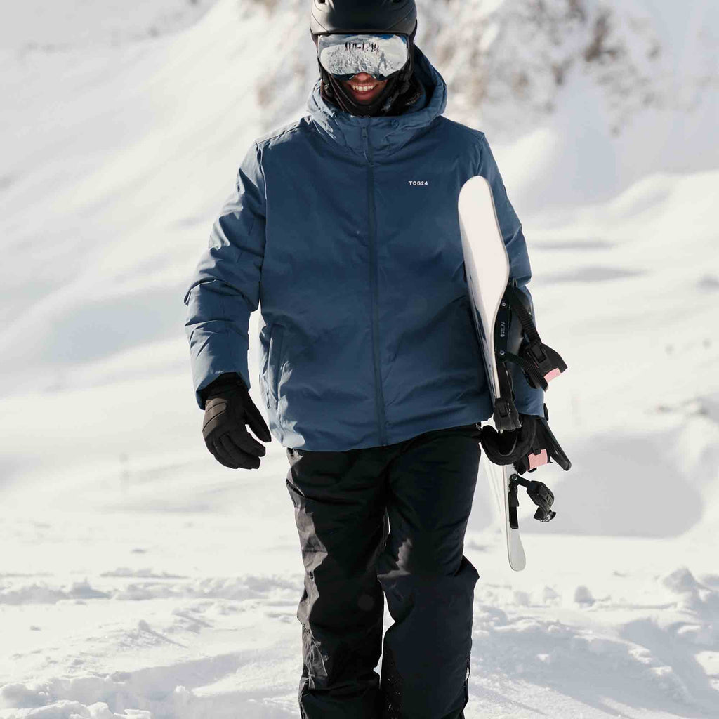 Davos Mens Shower Resistant Insulated Ski Jacket - Fjord Blue - Image 3