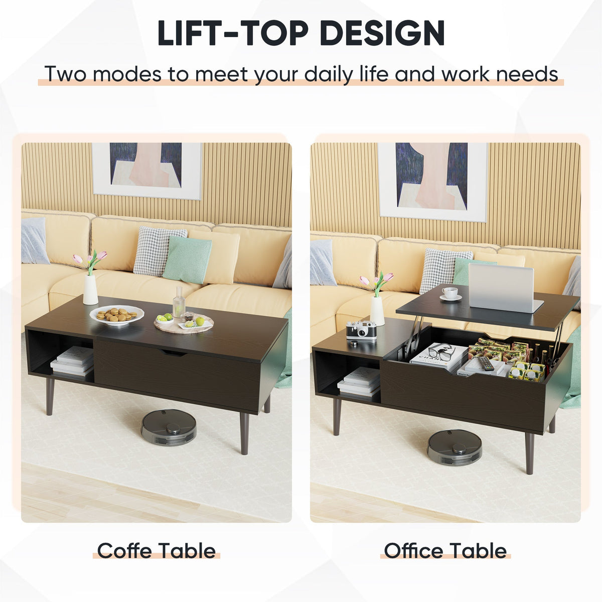 Modern Living Room Coffee Table - Image 6