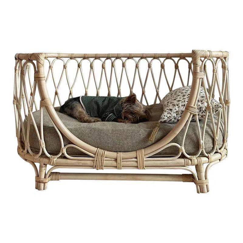 Handmade Rattan Woven Pet Bed Sofa - Image 5