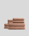 4+4 Organic Plush Bath Bundle - Adobe