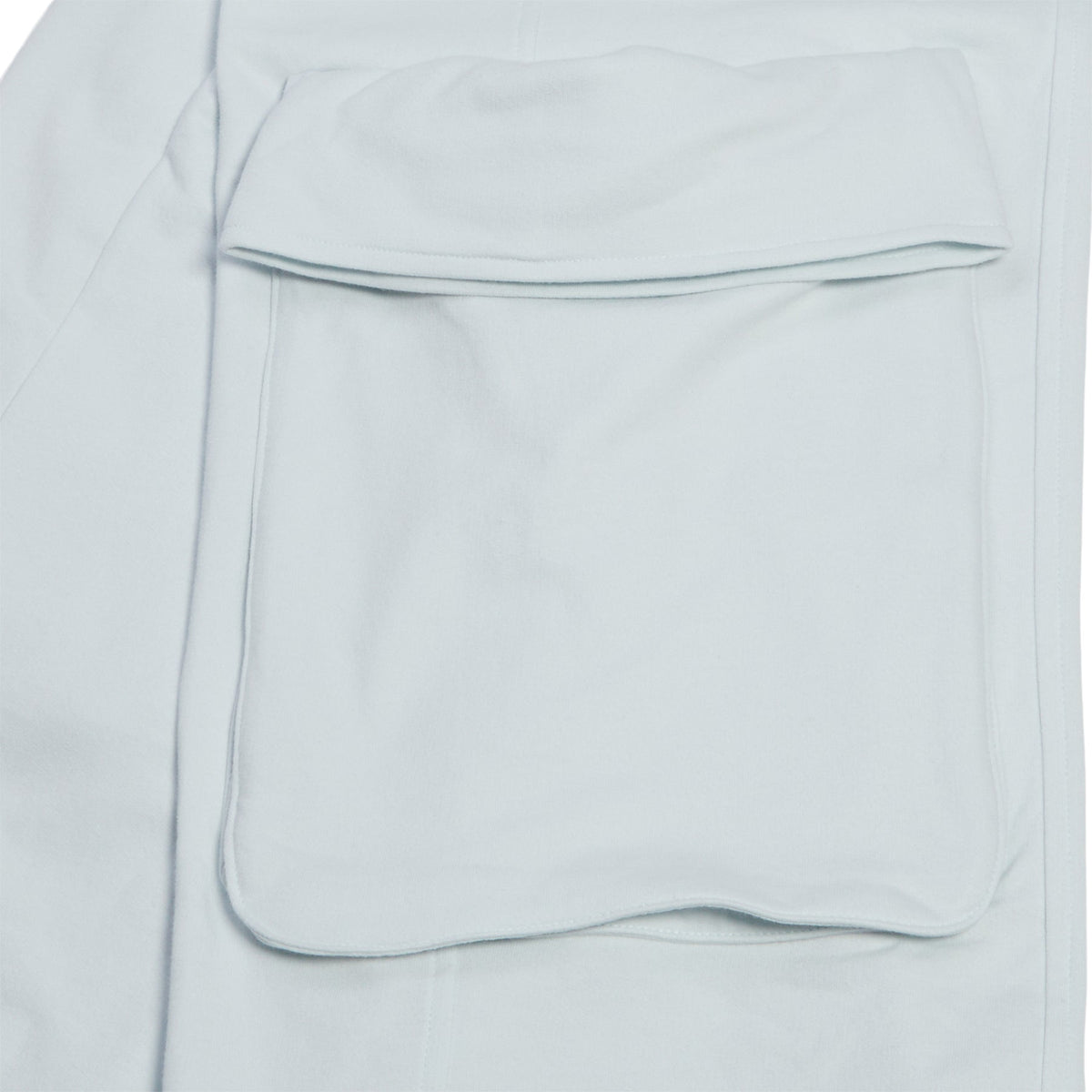 OPEN YY Rolled Waist Sweat Cargo Pants (Minty White) - Image 4