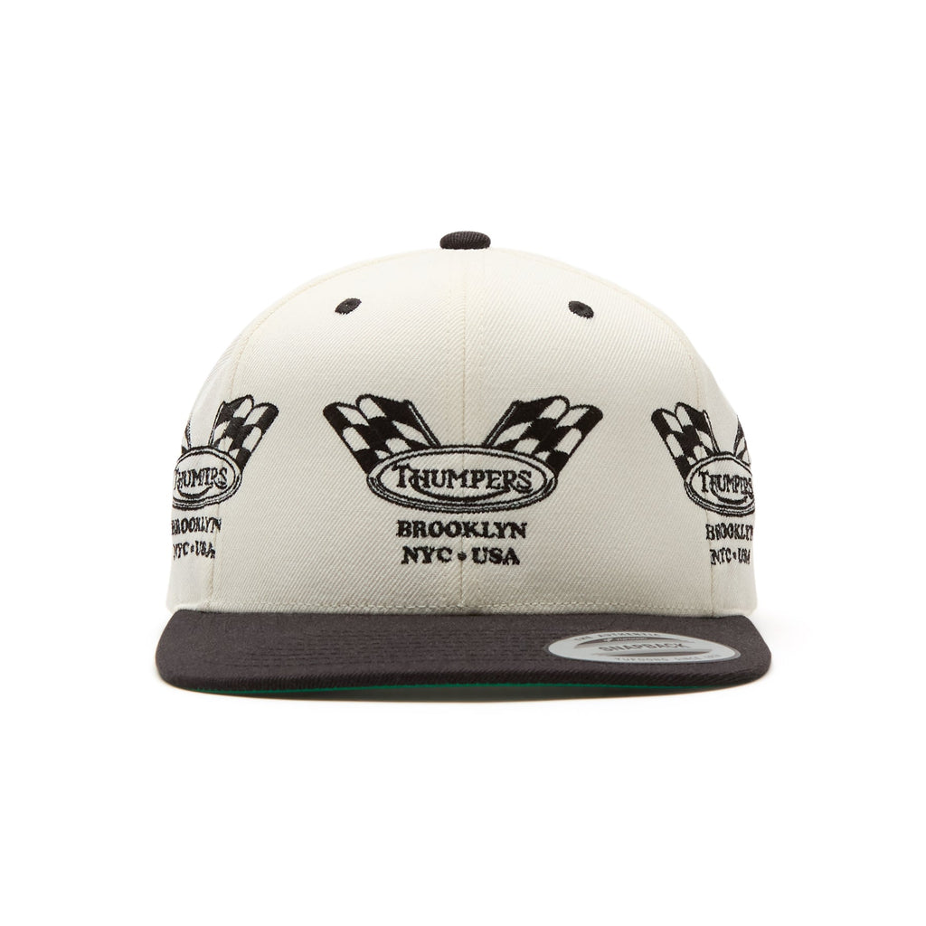 THUMPERS NYC Checked Flag 2 Tone Cap (Natural)