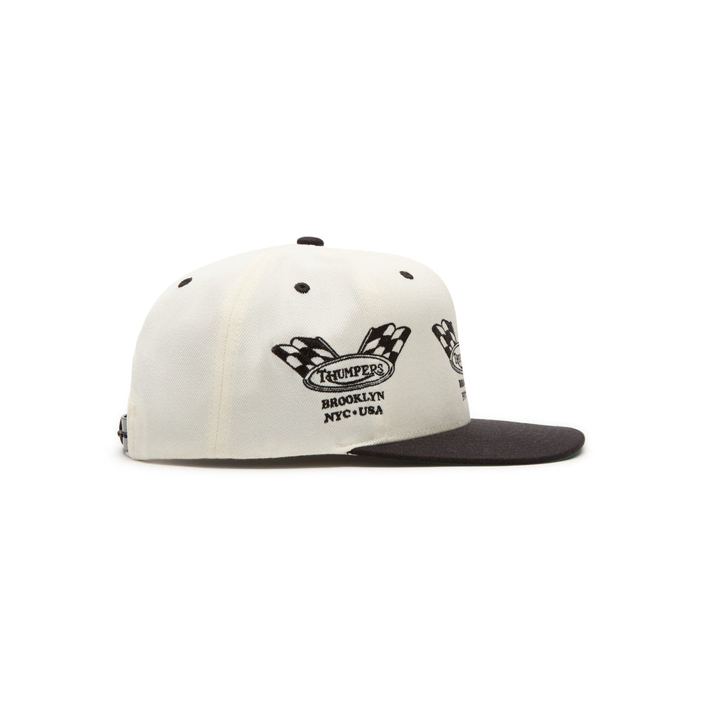 THUMPERS NYC Checked Flag 2 Tone Cap (Natural) - Image 2