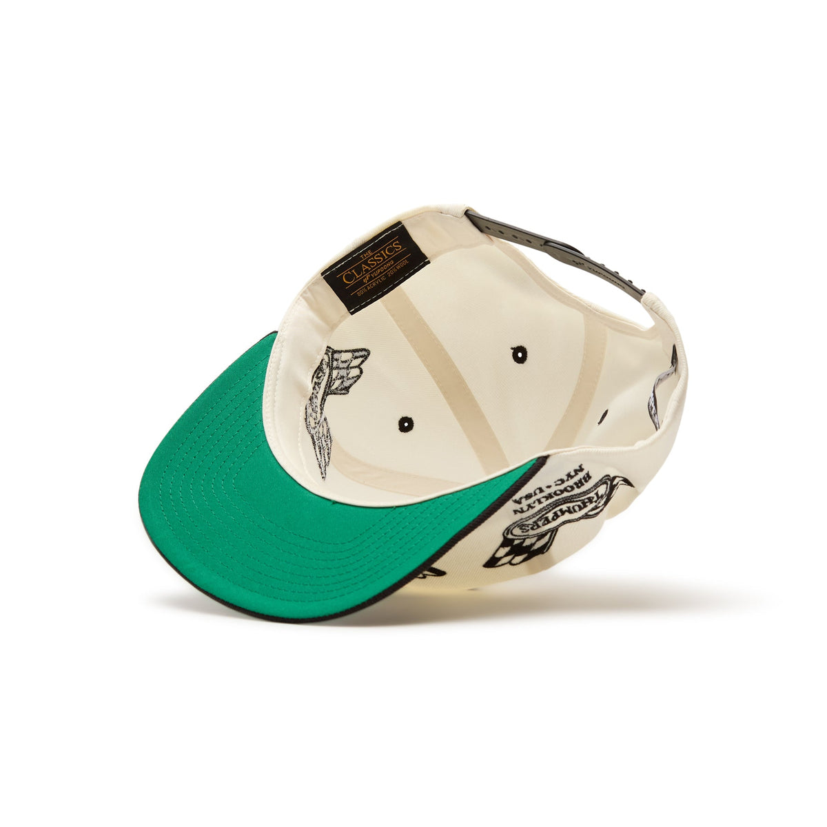 THUMPERS NYC Checked Flag 2 Tone Cap (Natural) - Image 4