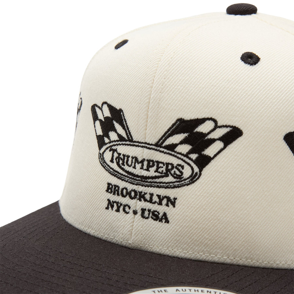 THUMPERS NYC Checked Flag 2 Tone Cap (Natural) - Image 5