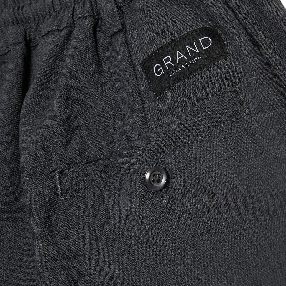 Grand Collection Wool Pant (Charcoal) - Image 3