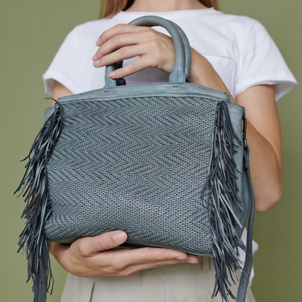 Grit Leather Crossbody Bag - Image 11