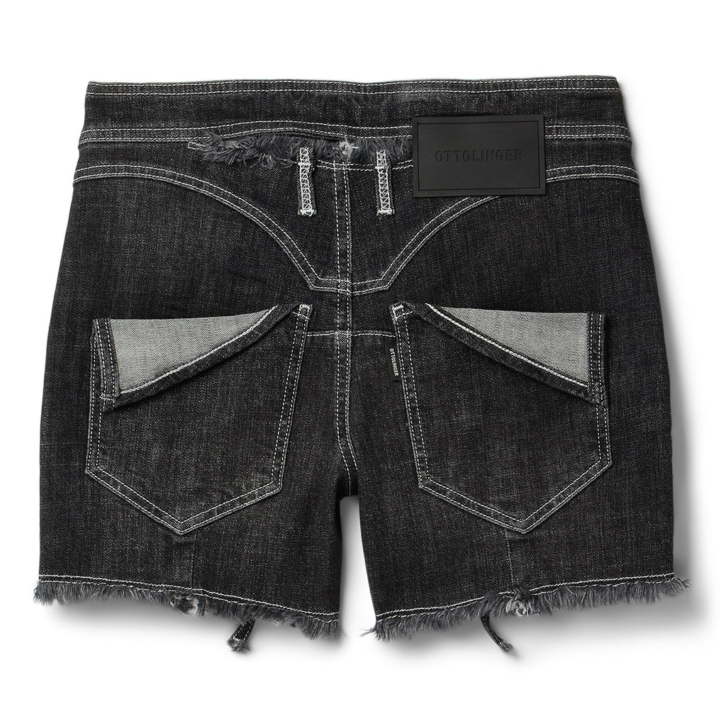 Ottolinger Open Back Jeans Hotpants (Black wash) - Image 2