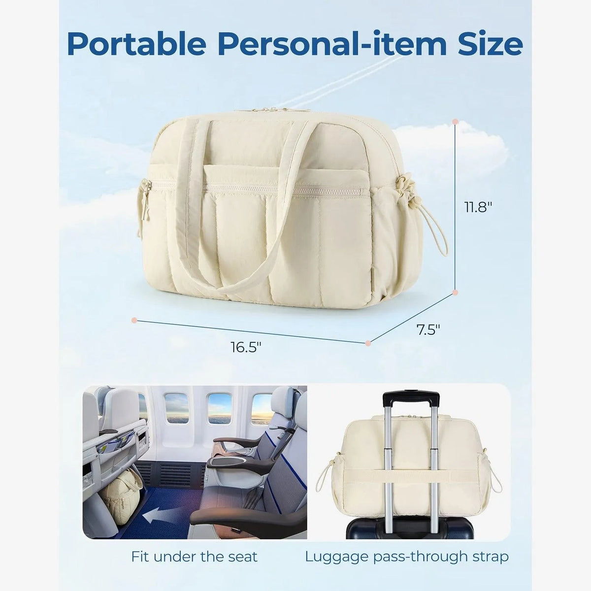 Puffy Water-Resistant Gym & Travel Duffle Bag - Image 14