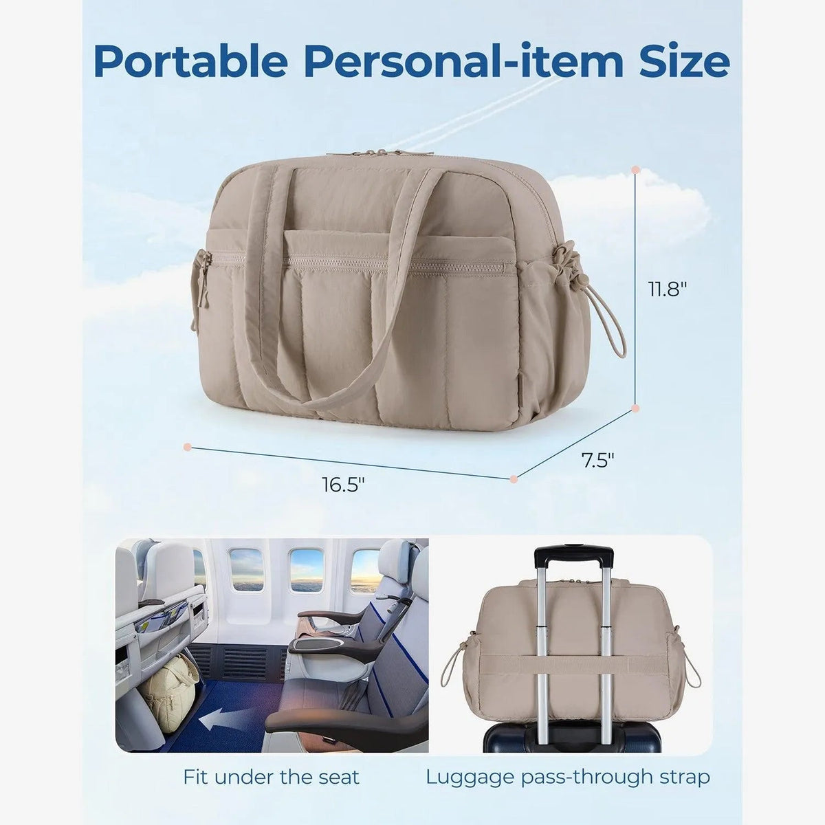 Puffy Water-Resistant Gym & Travel Duffle Bag - Image 30