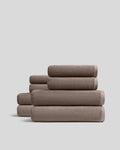 4+4 Organic Plush Bath Bundle - Warm Grey