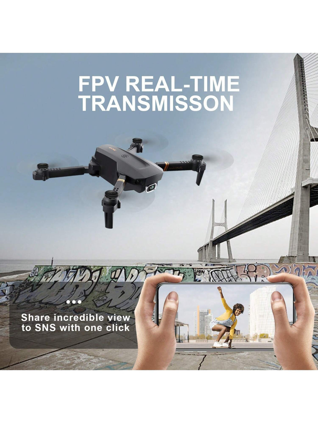 4DRC V4 Foldable Mini Drone with 4K/1080P HD Camera - Image 8