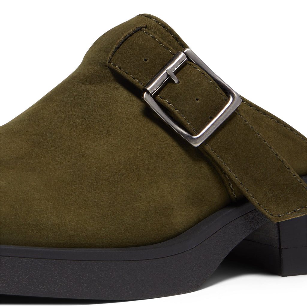 Miista Aroa Kakhi Suede Mules (Khaki) - Image 8