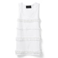 Simone Rocha Fitted Ruffle Frill Tank Top (White)