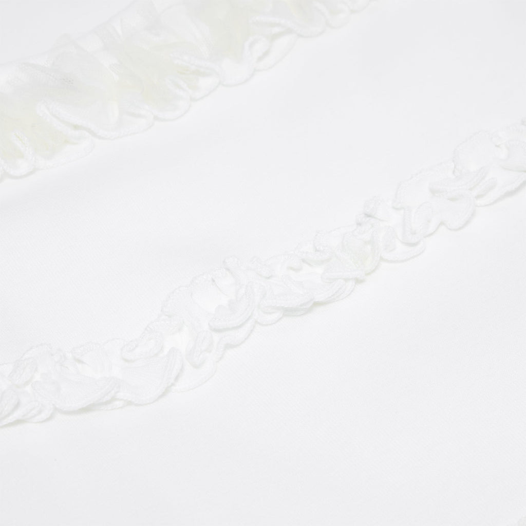 Simone Rocha Fitted Ruffle Frill Tank Top (White) - Image 4