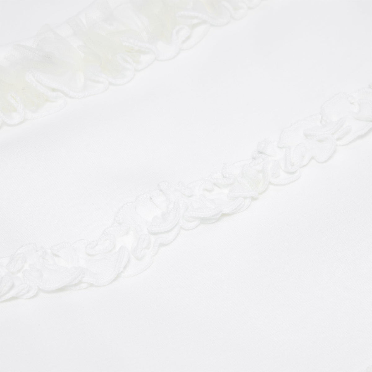 Simone Rocha Fitted Ruffle Frill Tank Top (White) - Image 4