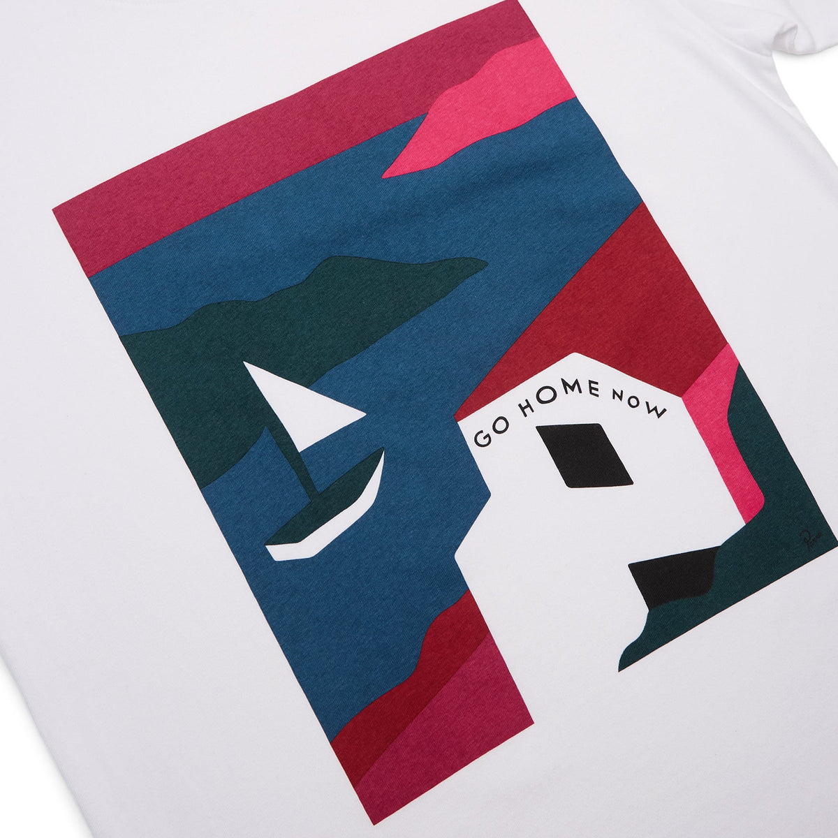 By Parra No Vacation T-Shirt (White) - Image 4