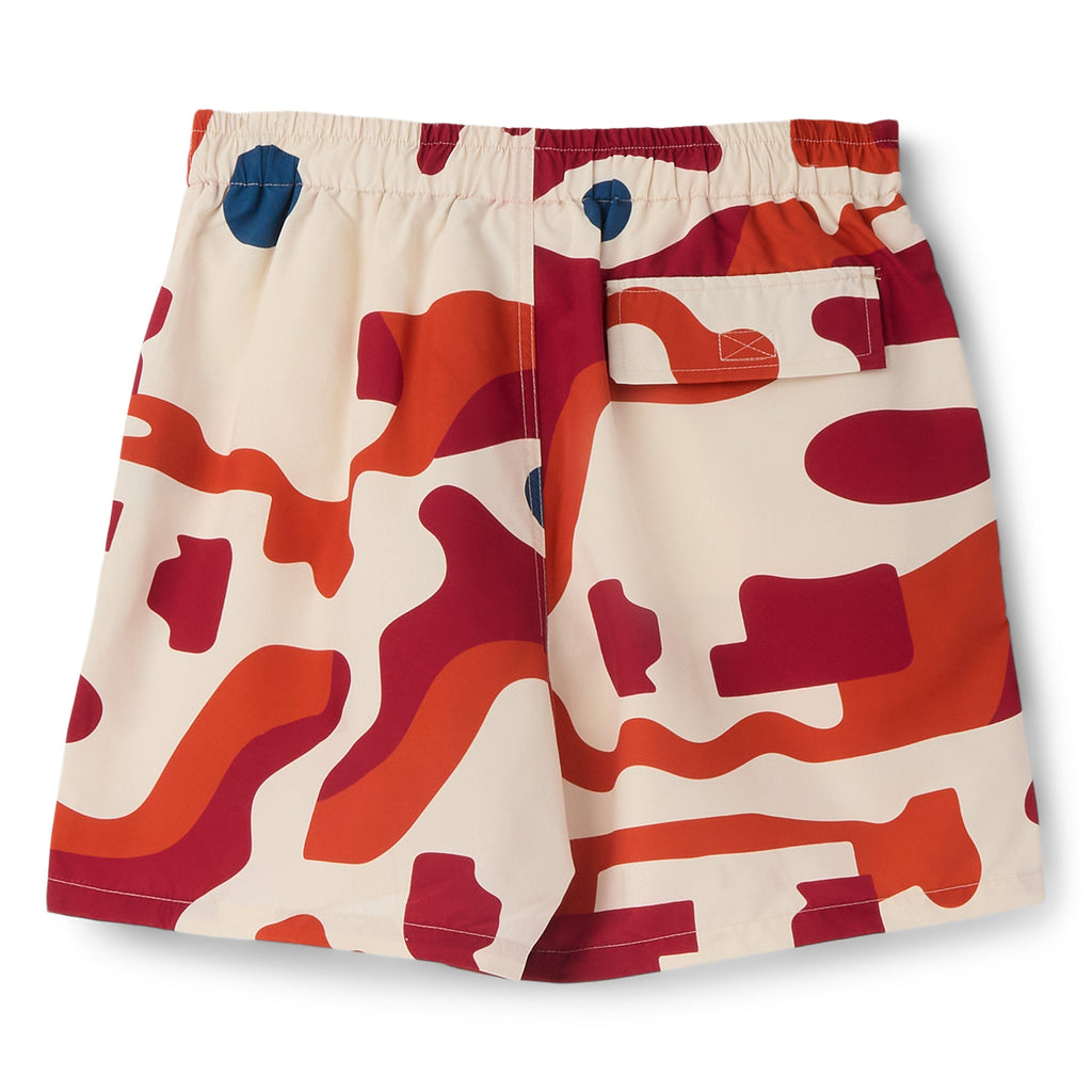 By Parra Abstract Mountain Swim Shorts (Red) - Image 2