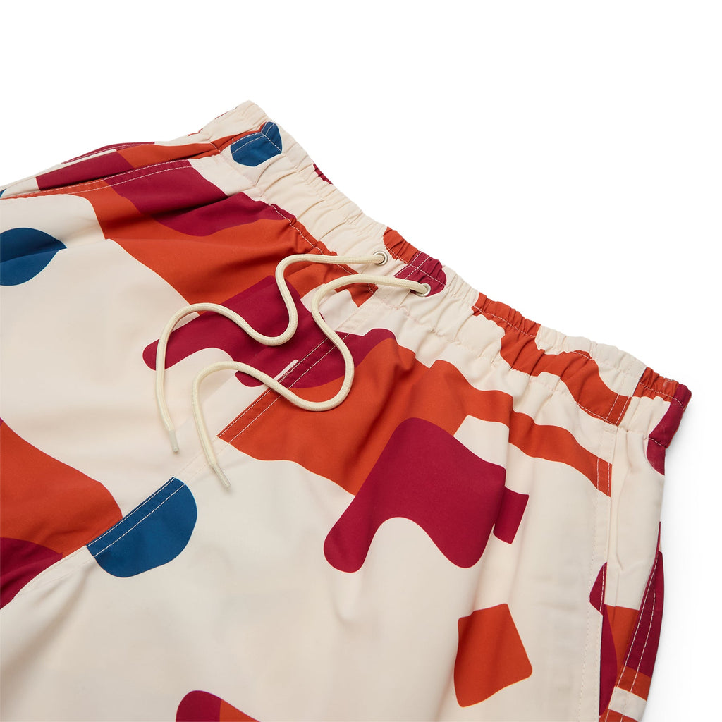 By Parra Abstract Mountain Swim Shorts (Red) - Image 3