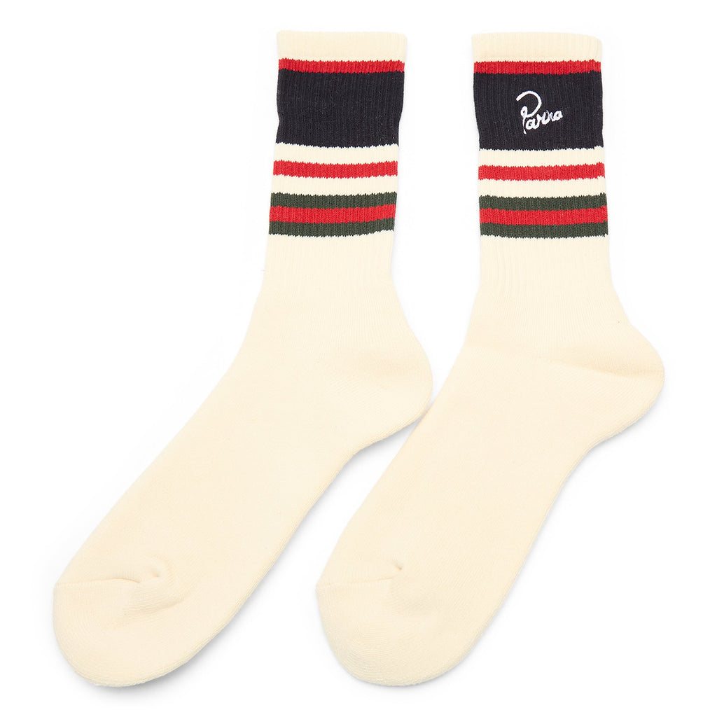By Parra Signature Striped Crew Socks (White) - Image 2