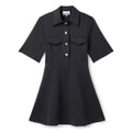 GANNI Scuba Neoprene Fitted Mini Dress (Phantom)