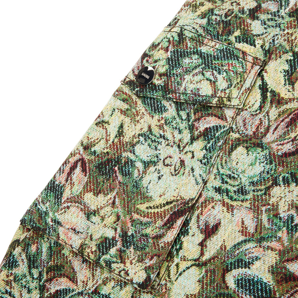 GANNI Tapestry Twill Pants (Jadeite) - Image 4